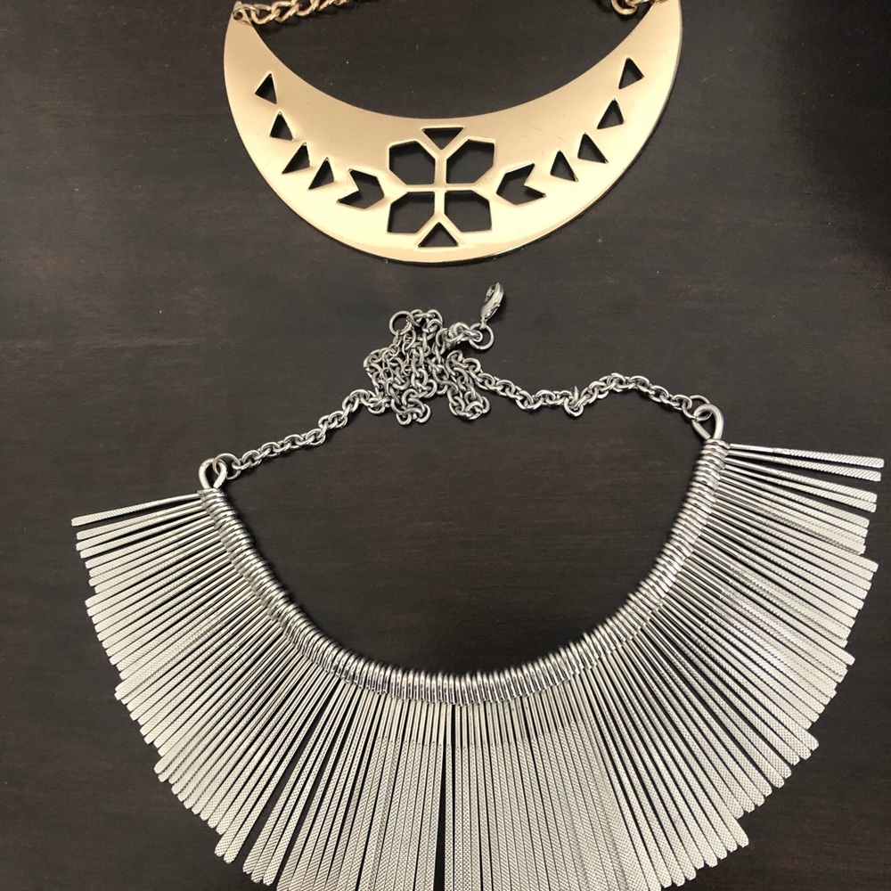 Good and silver sun + moon necklaces + earrings